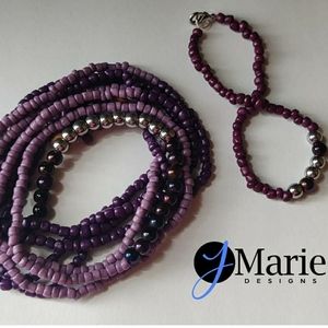Waist Beads and/or Beaded Necklace and Anklet Set